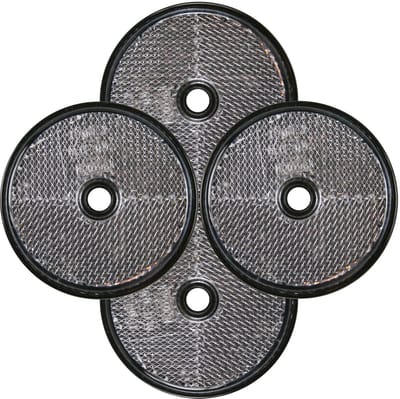 Benson Reflector - 4x - wit - schroefbevestiging - 60mm - rond
