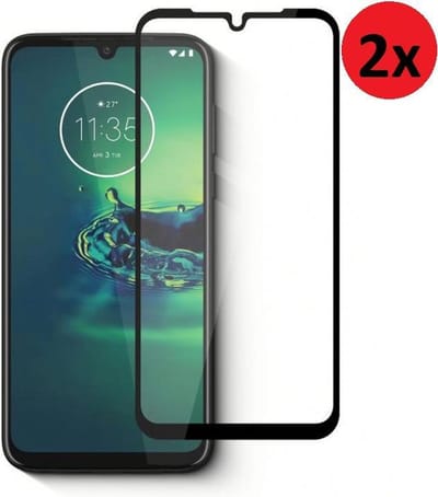 Screenprotector Geschikt voor Motorola Moto E7 - Full Tempered Glass Moto E7 2x