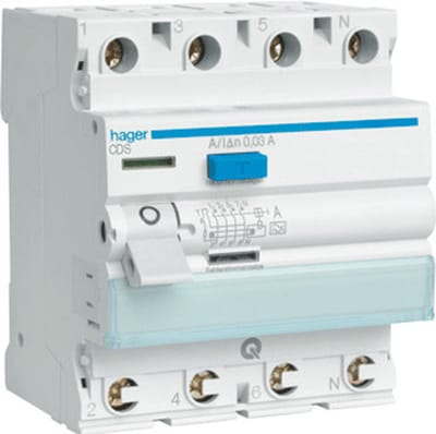 Hager Class A Aardlekschakelaar - CDS440G - E2ZN5