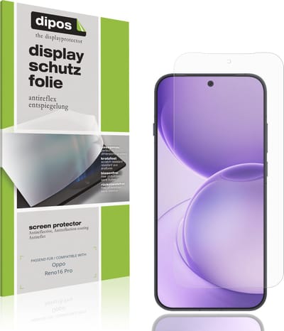 dipos – 4x Matte Beschermfolie geschikt voor Oppo Reno16 Pro | Krasbestendige & antireflecterende Screenprotector Ultra-Thin