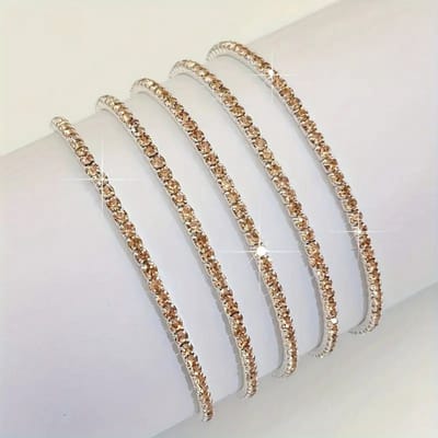 Livano Armband - Staal - Nep Zilver - Dames - 5 St - Zilver