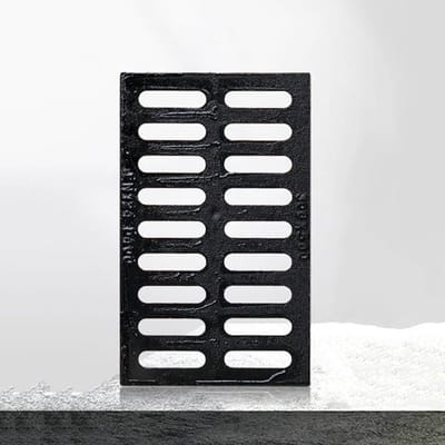 Afvoerrooster - Kanaalrooster Rioolrooster - Efficiënte Drainage - Duurzaam Polymeer Kunststof - Rechthoekig - Grijs