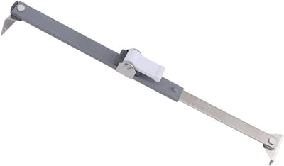 Raamscharnieren - Raambeveiliging - Ramen Stabiliseren - Hoge Duurzaamheid - 20x3 cm - Zilverkleurig