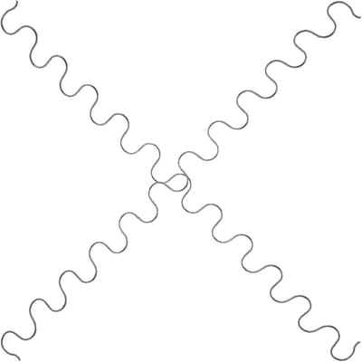 Bank Veren Set - Zitveren Vervanging - Meubels Repareren - Eenvoudige Doe-het-zelf - 55 cm Lengte - Zilver