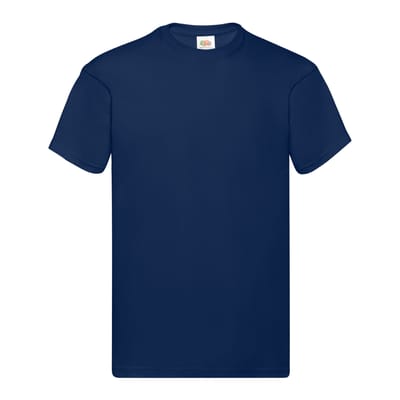 Fruit of the Loom Heren Origineel Heather T-Shirt (Marine)