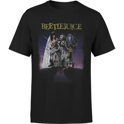 Beetlejuice Distressed Poster T-Shirt - Black - 3XL