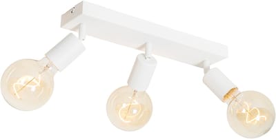 QAZQA facil - Moderne Plafondspot | Spotje | Opbouwspot - 3 lichts - L 46 cm - Wit - Woonkamer | Slaapkamer | Keuken