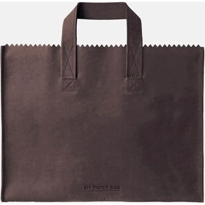 My paper bag workbag handtas shadow brown