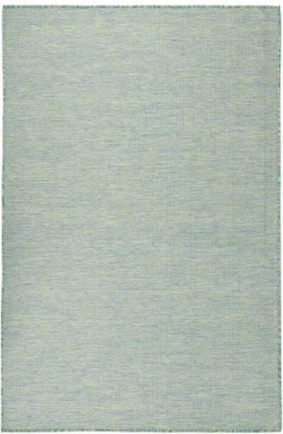 vidaXL Buitenkleed platgeweven 100x200 cm turquoise