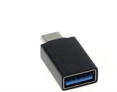 *** USB-C OTG Adapter - USB 3.2 Gen 1 - Rechthoekig - Zwart van Heble® ***