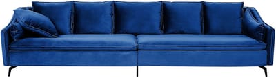 AURE - 4-zitsbank - Marineblauw - Fluweel