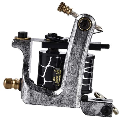 10 wikkelingen Professionele Legering Tattoo Machine Koperen Spoelen Shader Tattoo Machine Gun black