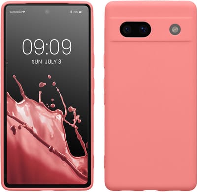 kwmobile telefoonhoesje geschikt voor Google Pixel 7a - Hoesje voor smartphone - Precisie camera uitsnede - In Pastelkleurig koraal