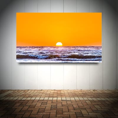 Foto op Canvas - Strand AlexF064 – Formaat 120 x 70cm - Wanddecoratie - Muurdecoratie woonkamer - Slaapkamer decoratie - Kamer accessoires - Schilderijen op canvas