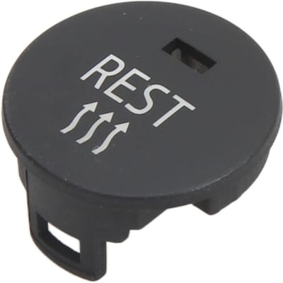 Couvercle de bouton de contrôle REST de la climatisation Icône transparente Remplacement en ABS pour Série 5 E60 E61 gray