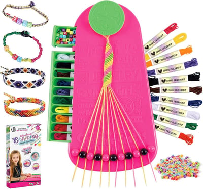 Equivera Armbandjes Maken Set Meisjes - Knutselset Meisjes - Knutselset voor Meisjes - Knutselset Meiden - Sieraden Maken Meisjes - Armbandjes Maken Meisjes - Cadeautip voor uw kind!
