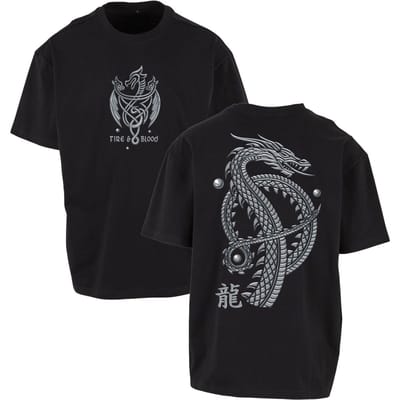 Game of Thrones T-shirt - House of the Dragon - Fire & Blood Dragon - M tot 3XL - zwart