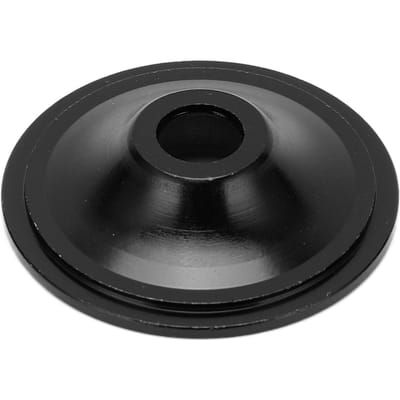 Capuchon Supérieur de Jeu de Direction de Vélo Alliage d'Aluminium VTT Capuchon Supérieur de Potence de Jeu de Direction avec Boulons Noir black