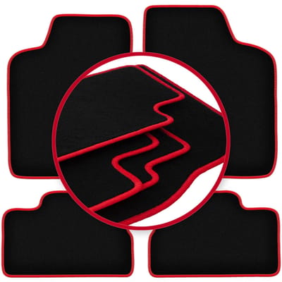 CARLUX-RED automatten voor: Opel Kadett E hatchback, stationwagen, sedan, cabrio (1984-1991)
