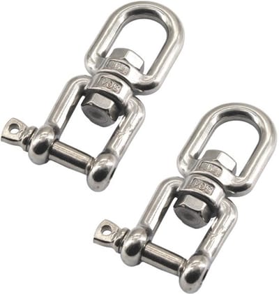 Allecto - 2 Stks M10 Kaak Eye Swivel Ring Beugel - 360 ° Swivel Ring