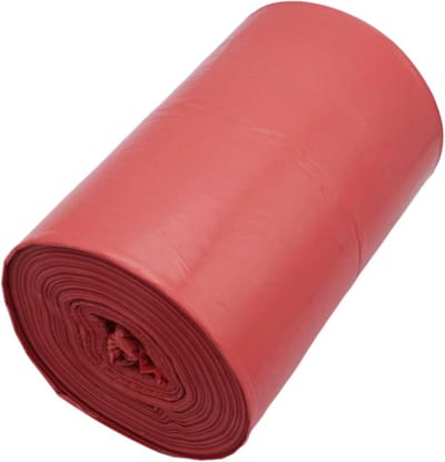 Vuilniszakken 60 liter - Afvalzakken - Dagelijks huishouden - Sterke LDPE folie - 60 x 72 cm - Rood