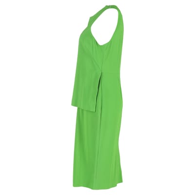 Sportmax gelaagde midi-jurk in groene viscose
