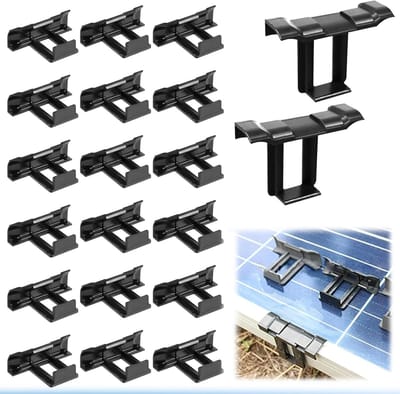25 stuks waterafvoerclips voor zonnepanelen - 35mm ABS duurzaam materiaal - componenten voor waterafvoer en modderverwijdering PV-modules