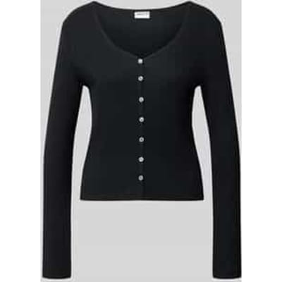 Pyjamabovendeel in riblook met v-hals
