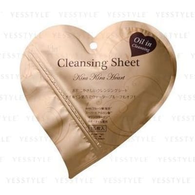 l'cher - Kira Kira Heart Cleansing Sheet Oil-Free Type 15 pcs