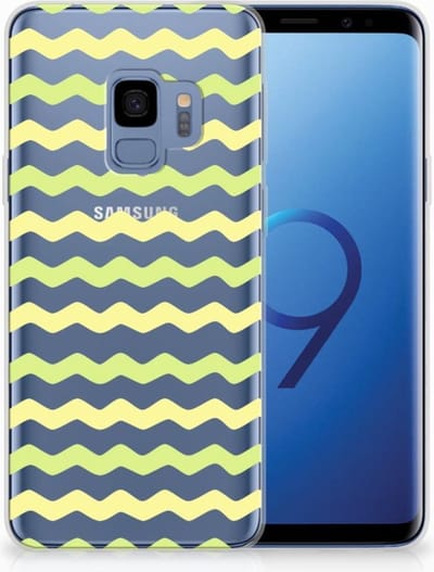 Samsung Galaxy S9 TPU bumper Waves Yellow