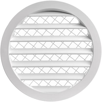 Dailygoods- Ventilatiekap 16 cm - Aluminium - Ronde Luchtuitlaat - Ventilatierooster - Metalen Dakrandventilatie - Scherm/Gaas