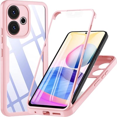 Hoesje geschikt voor Xiaomi Redmi 13 / Xiaomi Poco M6 4G - Techsuit ColorVerse 360 Case met Screenprotector - Roze