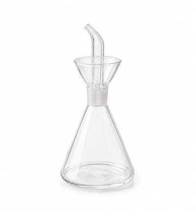 Mevaz Olie Dispenser 250 ml – Glazen Oliefles met Schenktuit – Voor Olijfolie, Azijn & Dressing – Transparant