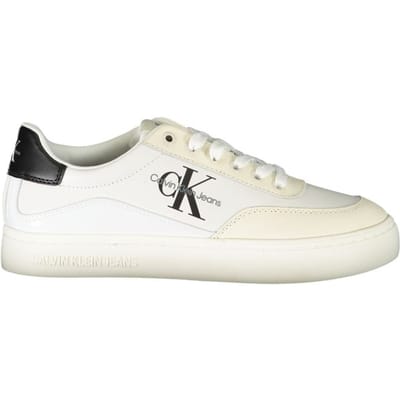 Ck Jeans Monogram Schoenen Lowtop Sneakers Wit