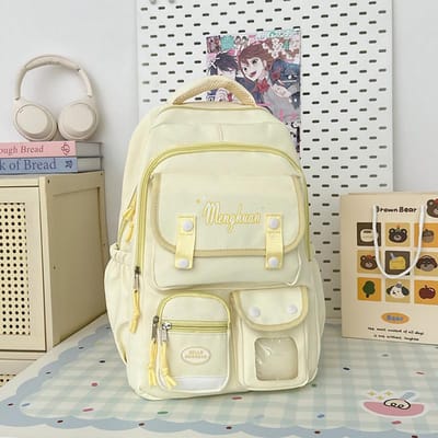 Schooltas Dames Japans Ins College Stijl Mode Joker Hoge capaciteit Middelbare School Studenten Computer Reisrugzak. .