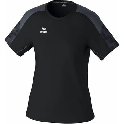 Erima Evo Star T-Shirt Dames - Zwart / Grijs | Maat: 34