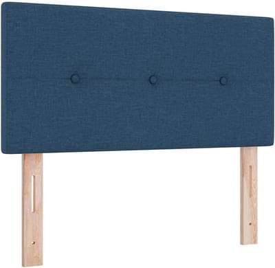 Verstelbaar Hoofdbord Corduroy Blauw - Moderne Stof Wandmontage