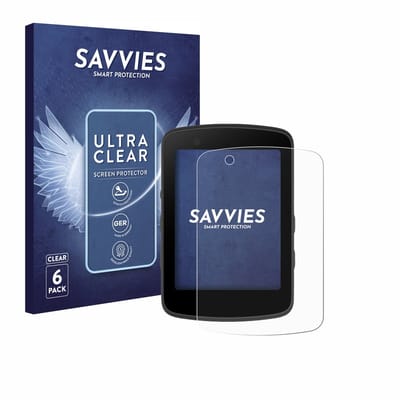 Savvies - Screenprotector voor Bryton Rider 550 - Folie Beschermfolie transparant 6 Stuks