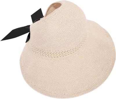 Zonnehoed open top - Stro - Ademend - Bescherming tegen de zon - ShopVlot