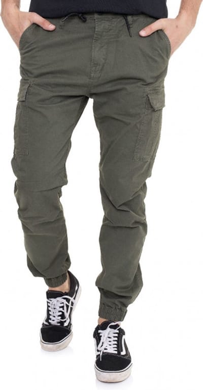 Vintage Industries Vince Jogger Olive Cargobroek Heren