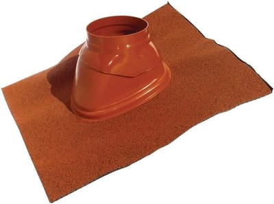 Dakdoorvoer Set - Ventilatie Onderdeel - Dichting Dak - Voor Hellend Dak - 60/100 & 80/125mm - Oker