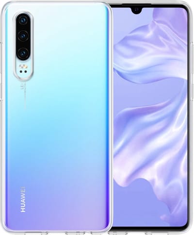 Hoesje - Geschikt voor Huawei P30 - Sterk & Shockproof - Siliconen Case - Hoes Cover - Telefoonhoes - Transparant