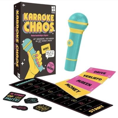 Megableu - Karaoke Chaos - Partyspel - Muziekspel - Nederlandse uitgave