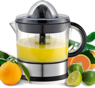 DnA® Sapcentrifuge - Slowjuicer - Sapcentrifuges Groenten en Fruit - Zwart en Zilver - 15cm x 15cm x 21cm