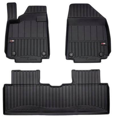 Frogum No.77 - Automatmatten - Geschikt voor Hyundai IONIQ 6 vanaf 2022 - 3D Pasvorm - Hoge Rand 6cm - TPE Rubber