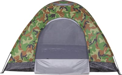 Springos Koepeltent | Toeristentent | Kampeertent | Tent | Waterdicht | 2 Persoons | Camouflage | 200 x 200 x 105 cm