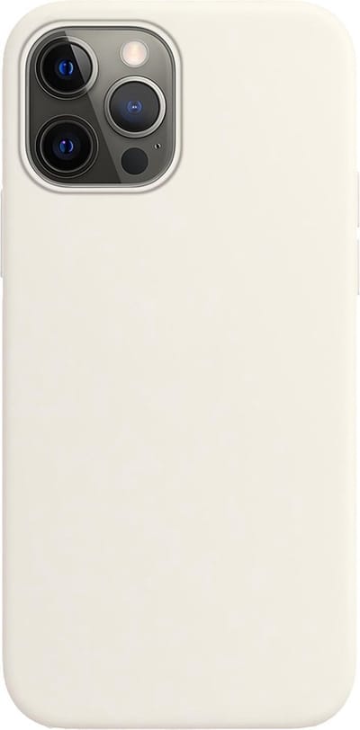 Hoes - Geschikt voor Apple iPhone 13 Pro - Sterk & Shockproof - Hoesje Cover - Siliconen Case - Wit