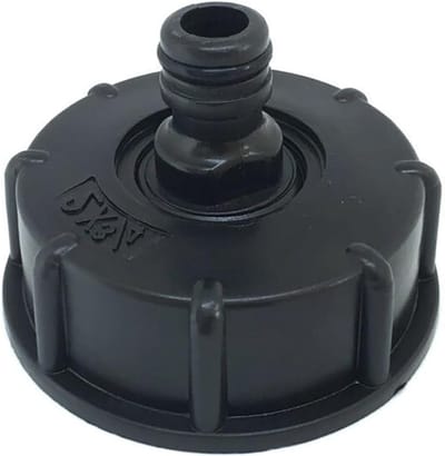 Plastic Slangkraan Aansluiting voor IBC Tank - S60X6 Schroefdraad naar 3/4" Waterkraan Adapter voor Tuin en Watervoorziening