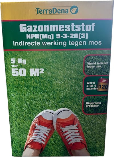 Gazonmeststof Arborix TerraDena - 5 kg voor 50m² - Indirecte werking tegen mos