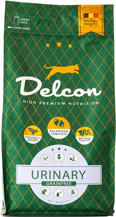 Delcon Kattenvoer Hypoallergeen Urinary - Rijk aan Kip - 8,75 kg Kattenbrokken - Voor Gezonde Urinewegen